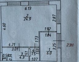 своб. назнач. 37 м², этаж 1