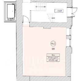 своб. назнач. 50 м², этаж -1