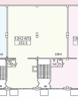 своб. назнач. 232 м², этаж 2