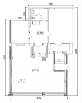 своб. назнач. 125 м², этаж 2