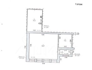 своб. назнач. 60 м², этаж 1