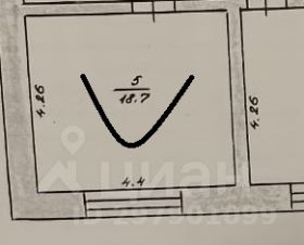 своб. назнач. 19 м², этаж 2