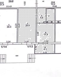 своб. назнач. 46 м², этаж 1