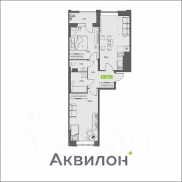 3-комн.кв., 60 м², этаж 10