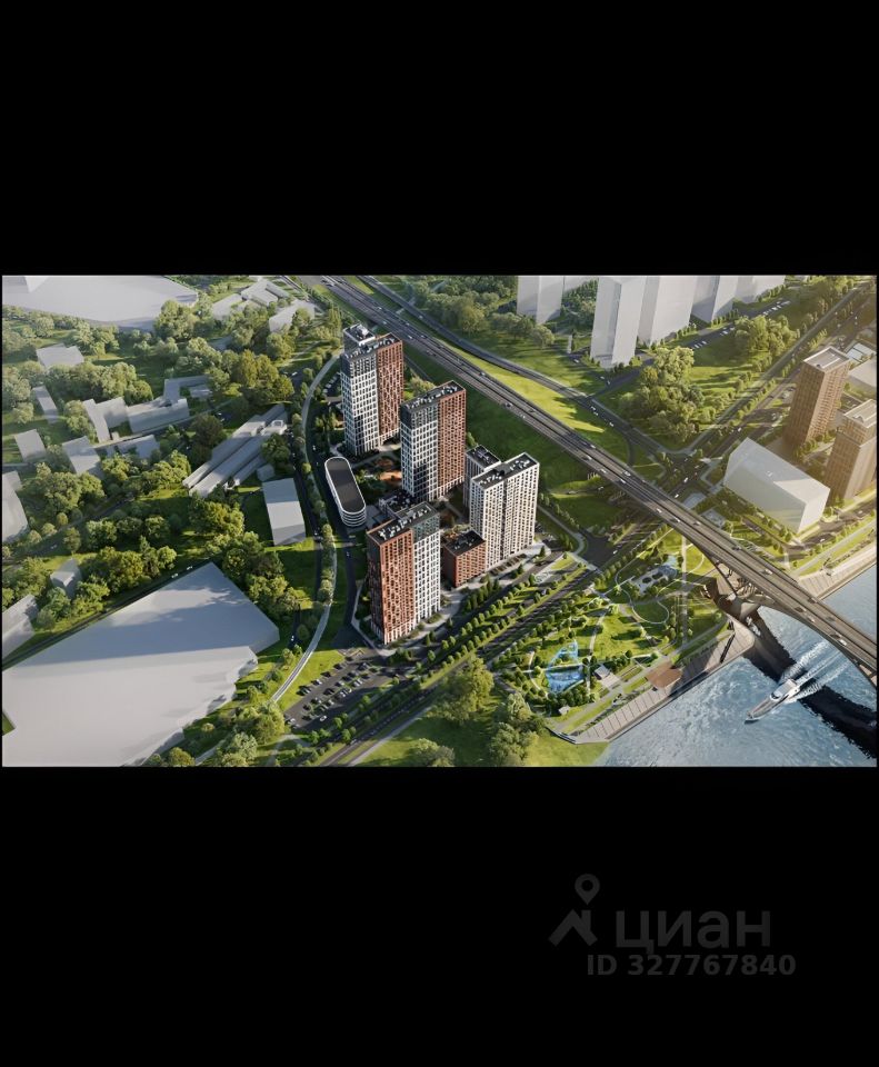 2-к кв. Нижегородская область, Нижний Новгород Глоракс Левобережный жилой комплекс (62.83 м²)