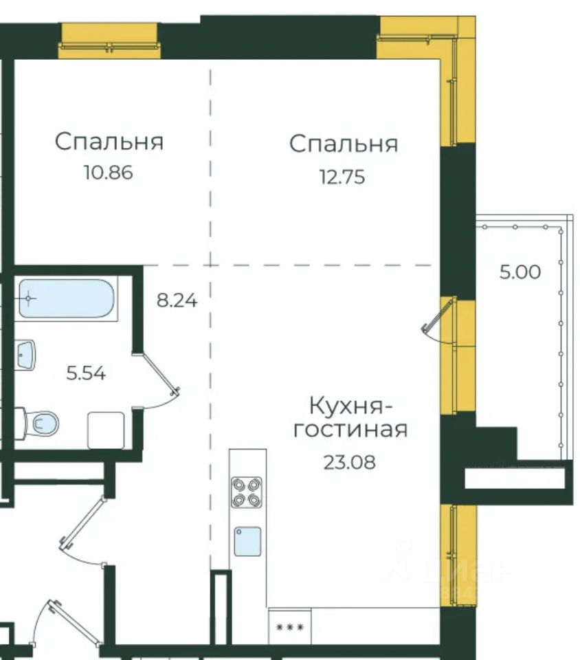 Ипотека - 3-комнатные квартиры в новостройке в Иркутске, ЖК в ипотеку -  база недвижимости на карте и списком. Найдено 2 объявления.