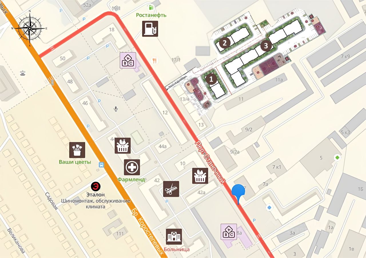 Продаю однокомнатную квартиру 37,5м² пер. Станочный, Оренбург, Оренбургская  область, Красный городок микрорайон - база ЦИАН, объявление 303959492