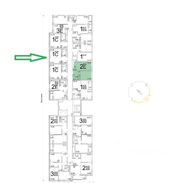 Продажа студии 27 м² в новостройке, Екатеринбург, Квартал ...