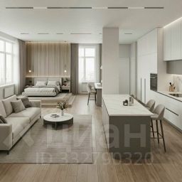 студия, 30 м², этаж 12
