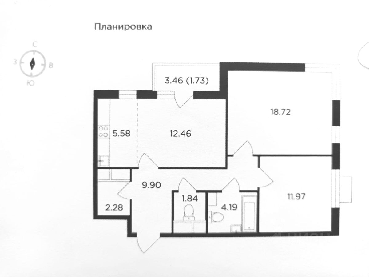 Купить квартиру со свободной планировкой в Одинцово, продажа квартир со  свободной планировкой во вторичке и первичке на Циан. Найдено 6 объявлений