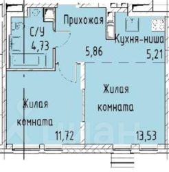 2-комн.кв., 41 м², этаж 8