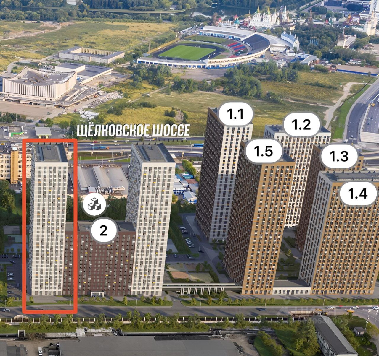 Продаю двухкомнатную квартиру 32,1м² Амурская ул., 2к2, Москва, м.  Черкизовская - база ЦИАН, объявление 304064000