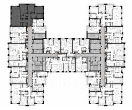 4-комн.апарт., 177 м², этаж 22