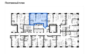 2-комн.кв., 59 м², этаж 11