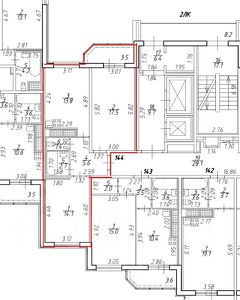 2-комн.кв., 57 м², этаж 4