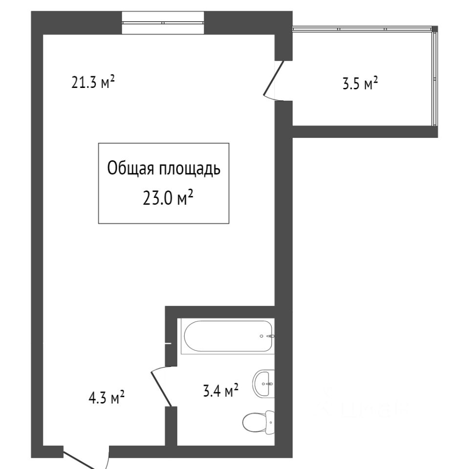 Продаю квартиру-студию 23м² ул. Дуси Ковальчук, 242, Новосибирск,  Новосибирская область, м. Заельцовская - база ЦИАН, объявление 302240375