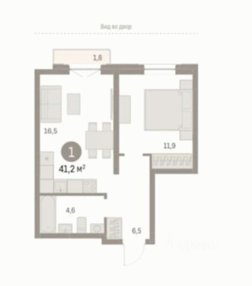 Продается2-комн.квартира,42м²