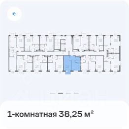 2-комн.кв., 38 м², этаж 4