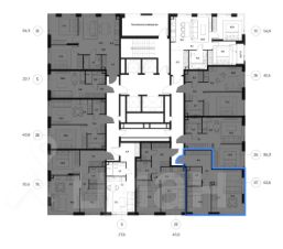 2-комн.кв., 44 м², этаж 16 2-комн.кв., 44 м², этаж 16