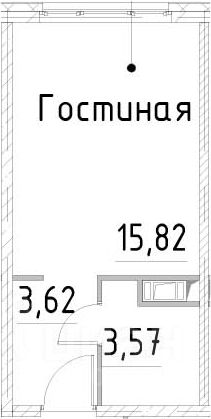 апарт.-студия, 23 м², этаж 4