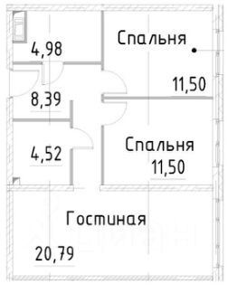 2-комн.апарт., 62 м², этаж 10