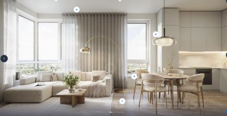 студия, 27 м², этаж 12