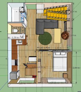 1-комн.кв., 42 м², этаж 3