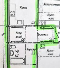 1-комн.кв., 42 м², этаж 7