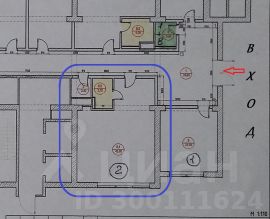 офис 44 м², этаж 1