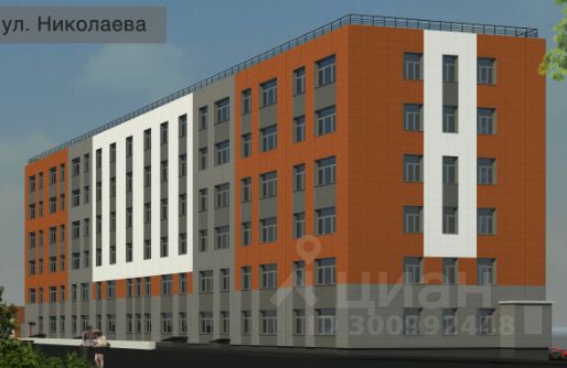 Здание выполнено в современном архитектурном стиле с элементами минимализма. Фасад сочетает оранжевые, серые и белые панели, создавая контрастные акценты. Структурные особенности включают большие окна, обеспечивающие естественное освещение, и балкон на крыше. Визуально заметна четкая симметрия в размещении окон и вертикальных линий, что придает зданию строгость и современность. Используемые материалы, такие как облицовочные панели, подчеркивают устойчивость и долговечность конструкции. Цветовая палитра создает теплую и дружелюбную атмосферу, подходящую для жилого комплекса.