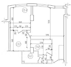 своб. назнач. 84 м², этаж 2