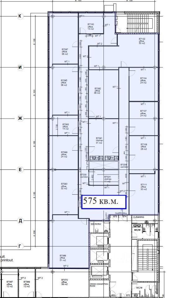 Офис в Санкт-Петербург Пулковское ш., 40к4 (2435 м²)