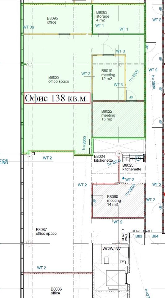 Офис в Санкт-Петербург Пулковское ш., 40к4 (138 м²)
