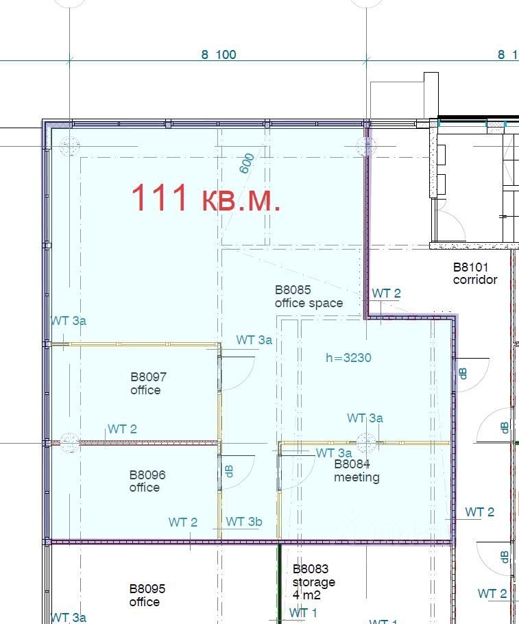 Офис в Санкт-Петербург Пулковское ш., 40к4 (138 м²)