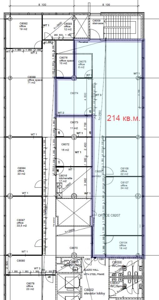 Офис в Санкт-Петербург Пулковское ш., 40к4 (138 м²)