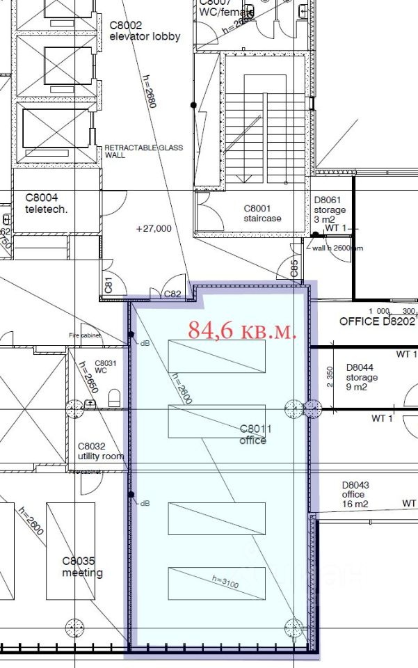 Офис в Санкт-Петербург Пулковское ш., 40к4 (138 м²)