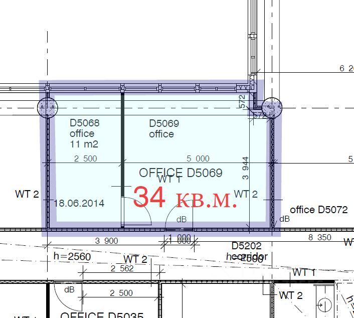 Офис в Санкт-Петербург Пулковское ш., 40к4 (138 м²)