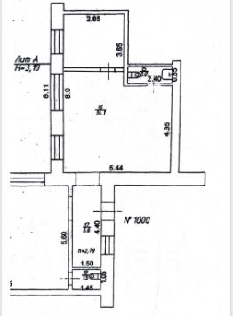 офис 39 м², этаж 1