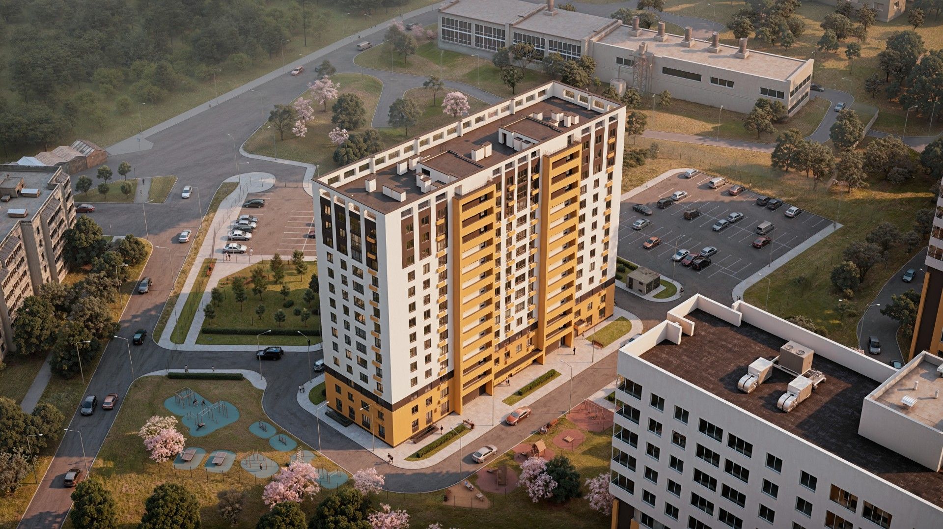 жилой комплекс Подкова. Дом на Цветочной