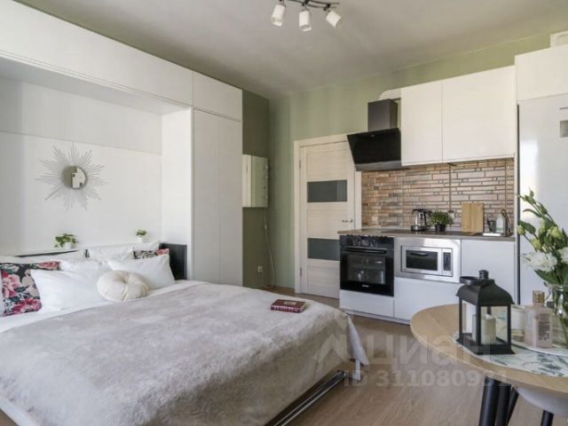 Студия, 25 м², 15/17 этаж