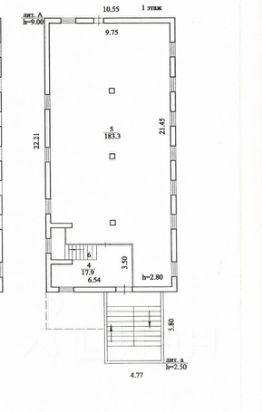 склад 185 м², этаж -1