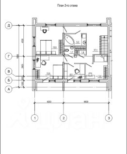 2-этаж. таунхаус 250 м²