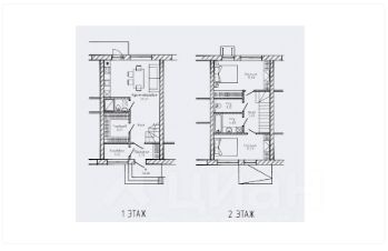 2-этаж. таунхаус 91 м²