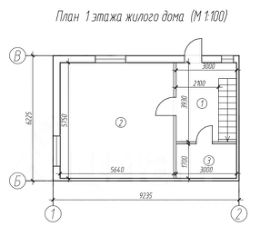 1-этаж. таунхаус 101 м²