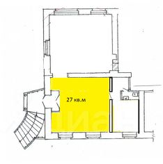 торг. площадь 27 м², этаж 1