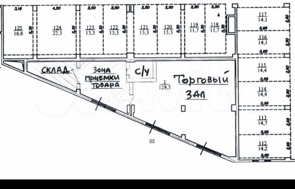 Продажа торговой площади 129м² ул. Сосенский Стан, 17, Москва, НАО ...