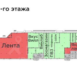 торг. площадь 3300 м², этаж 2