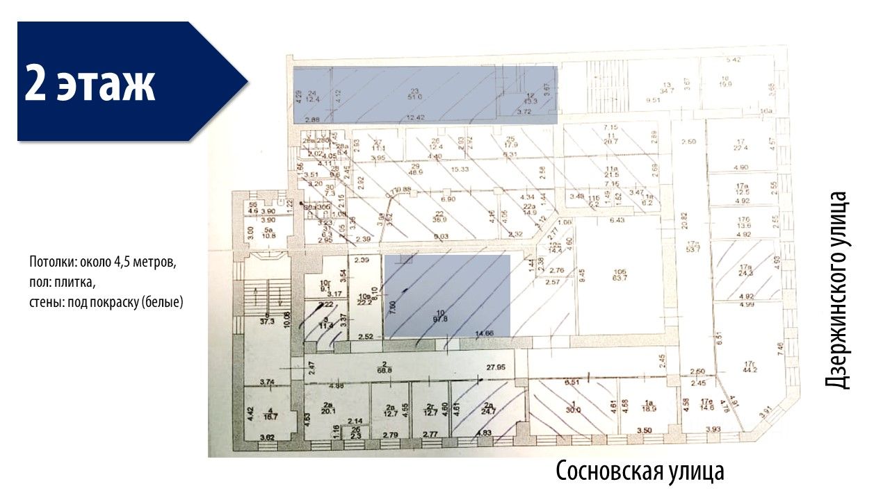 Аренда торговой площади от 50 до 80м² Сосновская ул., 1-3В, Курск, Курская  область - база ЦИАН, объявление 266974888