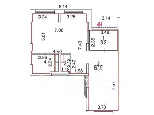 торг. площадь 84 м², этаж 1