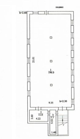 торг. площадь 185 м², этаж -1